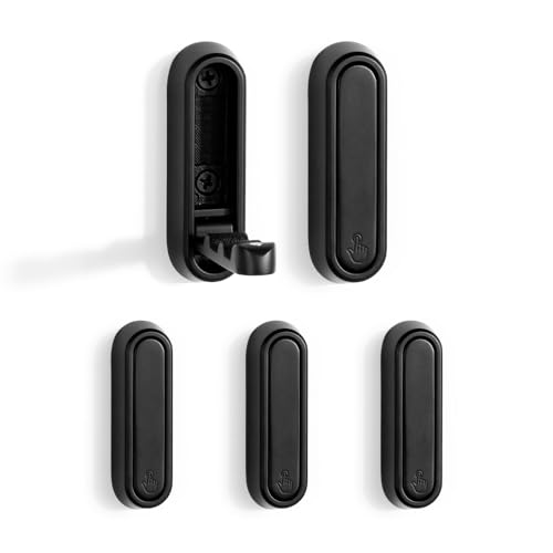 SARIHOSY Wooden and White Coat Hooks Wall Mounted, Wooden Shelves with Hooks, Coat Knobs Wooden White Pegs for Wall, Oak Coat Hooks Wall Mounted