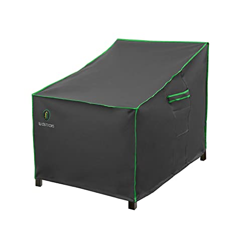 F&J Outdoors Garden Chair Covers, 2Pack 89x99x89cm Deep Seat Lounge Chair Rocking Chair Adirondack Chair Cover Waterproof UV Resistant Outdoor Fu