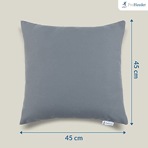 Proheeder Waterproof Outdoor Scatter Cushion Covers 45 x 45cm - Set of 4 Water Resistant Decorative Square Patio, Bench, Tent, Balcony and sofa G