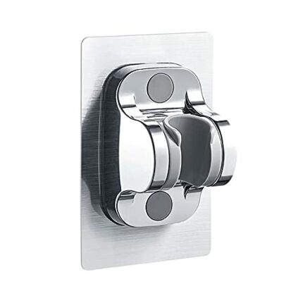 YICI Handheld Shower Bracket Shower Head Holder No Drilling 12cm Strong Adhesive Hand Shower Holder Angle Adjustable Adhesive Shower Holder(Ordin