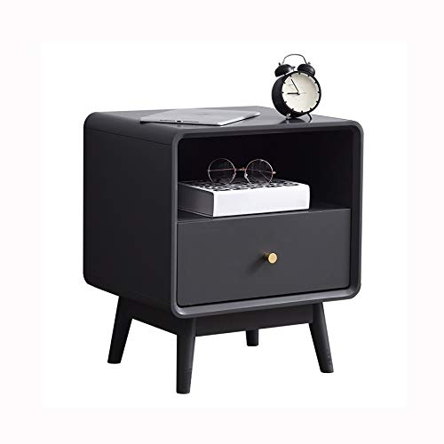 JYDQM Bedside Table Simple Solid Wood Bedroom Bedside Table, Stylish Two-drawer Mini Bedside Table