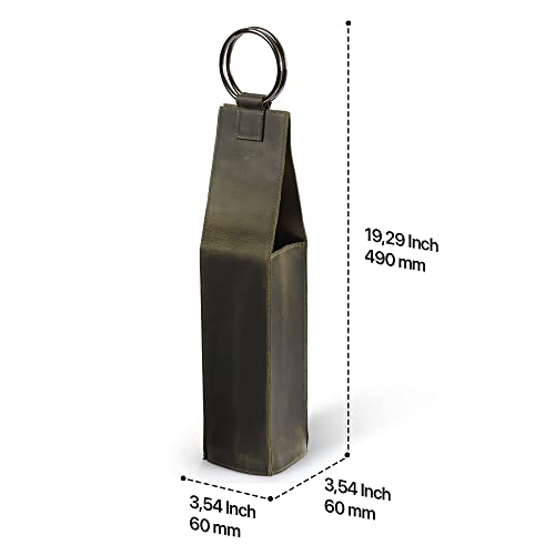 Londo Genuine Leather Wine Bottle Holder and Carrier