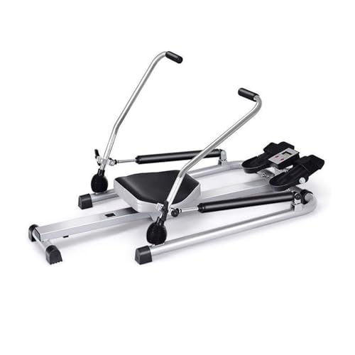 HAWEWE Rowing Machine For Home Use Hydraulic Rower Resistance Adjustable Rower Machine With LCD Monitor Home Gym Up To 264lbs Weight Capacity