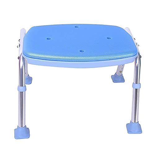 taimowei Collapsible Compressive Deformation Aluminum Alloy Shower Stool, Non-Slip Bathroom Stool Bath Chair Old Man Pregnant Women,Household Goo