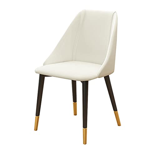RILOOP Dining Chairs,Modern Pu Leather High Back Padded Soft Seat with Carbon Steel Legs for Office Lounge Dining Kitchen Bedroom Living Room Cha
