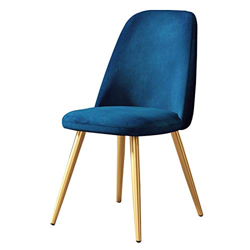 Modern Kitchen Dining Room Chairs Velvet Reception Dining Chair Soft Cushion Seat And Back Non-slip Metal Legs For Living Room Patio Office Kitch