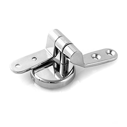 QWORK® Toilet Seat Hinge , Replacement Toilet Hinges Stainless Steel , 1 Pairs with Bolts and Nuts