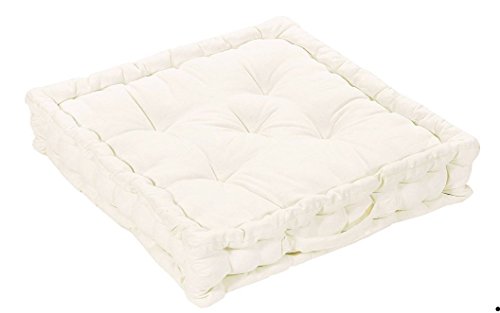 Luxury 100% Cotton Comfortable and Durable CHUNKY SQUARE SEAT PAD BOOSTER / CUSHION Ideal For Home, Office and Garden or Great Comfort for Pregna