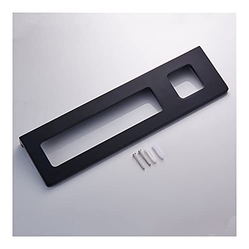 HIGOH Towel Racks,Towel Holder Towel Rail for Bathroom, Hand Towel Holder Towel Bar and Toothbrush Cup, Space Aluminum in the Bathroom Wall Mount