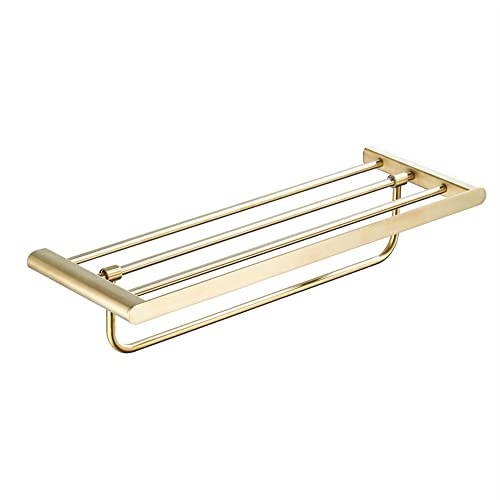 HIGOH Towel Racks,Bathroom Towel Rack Wall Mounted Towel Holder,Bathroom Accessories Brushed Bath Hardware Copper Material Towel Rack,Towel Holde