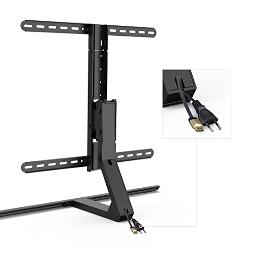 Hama 118097 TV Stand height-adjustable, tiltable (universal TV stand for 32-65 inch televisions, up to 40 kg, swivelling TV bracket, narrow table