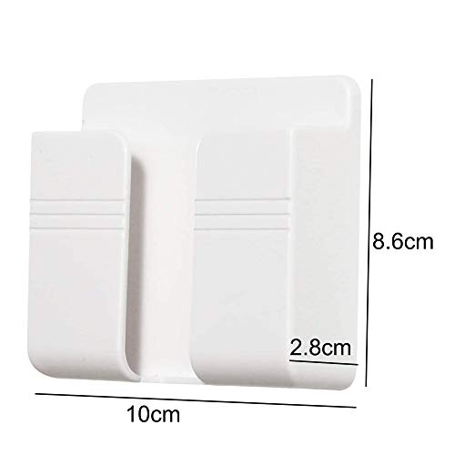 Phone Holder Wall Mounted BracketCradle Control Storage Box for Bedroom Kitchen Bathroom Office
