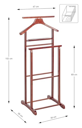 HAKU Möbel valet, solid wood, cherry, W 47 x D 36 x H 102 cm
