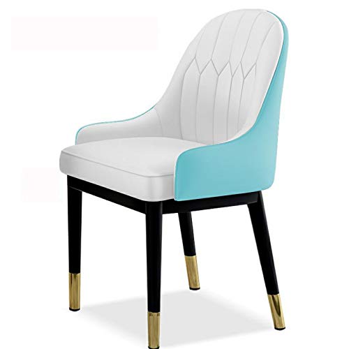 Modern Kitchen Dining Room Chairs Dining Chairs Water Proof Leather Side Chair With Metal Legs Kitchen Living Room Lounge Counter Chairs (Color :