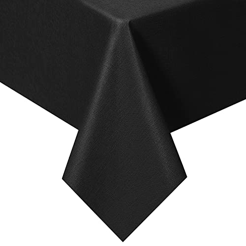 Newthinking PVC Table Cloth, Wipe Clean Plastic Tablecloth PVC Waterproof, 135x180cm Square Wipeable Table Cloth Protector for Kitchen Picnic Out