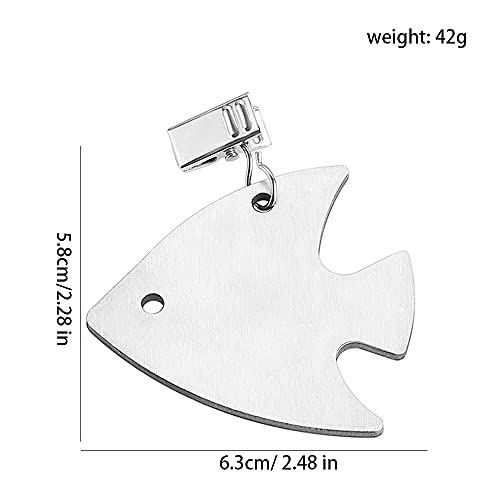 mellystore 8PCS Stainless Steel Tablecloth Weights Outdoor Tablecloth Clamps Tablecloth Weights with Clips Decorative Tablecloth Clips for Party,