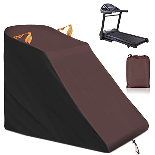 Autolion Treadmill Cover Folding Treadmill Cover Heavy Duty and Waterproof Cover Oxford Cloth Waterproof Sunscreen Cover(Black)