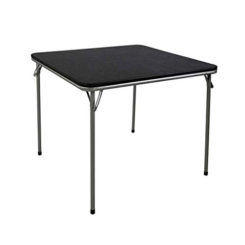 LXXSH Folding Table-Folding Table Multiple Functions Rectangular Room Furniture with Steel Frame Legs, Black