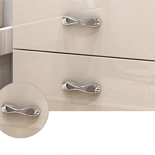 N/A Simple Bedside Table White Painted Bedside Table, Locker Bedroom Assembly Simple Two-drawer Small Locker