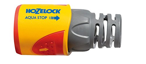 HOZELOCK - Aquastop Hose Connector Plus ø 12.5mm - 15mm (1/2"- 5/8") Soft Touch: Aquastop, Watertight, Non-slip, Flexible, Long Tip Prevents Twis