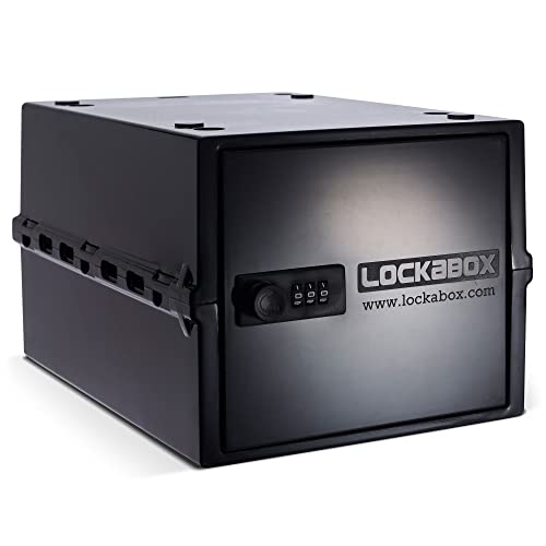 Lockabox One™ | Compact and Hygienic Lockable Box for Food, Medicines, Tech and Home Safety (Medi Blue)