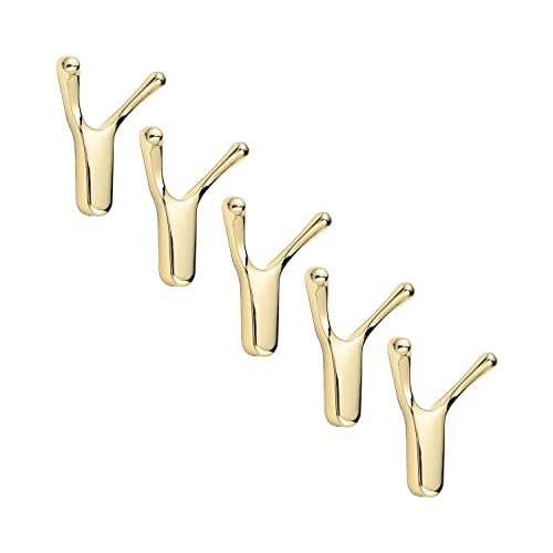 SARIHOSY Wooden and White Coat Hooks Wall Mounted, Wooden Shelves with Hooks, Coat Knobs Wooden White Pegs for Wall, Oak Coat Hooks Wall Mounted