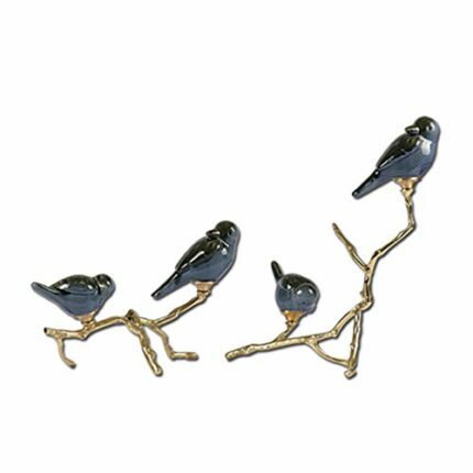 n/a Ceramic Copper Branch Decoration Living Room Sculpture Parrot Wine Cabinet Model Room Home Decoration