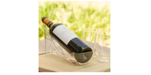 Fridge Wine Saver – Refrigerator Wine Bottle Holder. Elegant Wine Storage, Organizer for Opened Bottles in Fridge or Table-top. Wine Rack for Sta