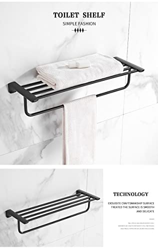 HIGOH Towel Racks,Bathroom Towel Rack Wall Mounted Towel Holder,Bathroom Accessories Towel Holder,Bathroom Shelf,Towel Rack,Towel Holder Brass Ba