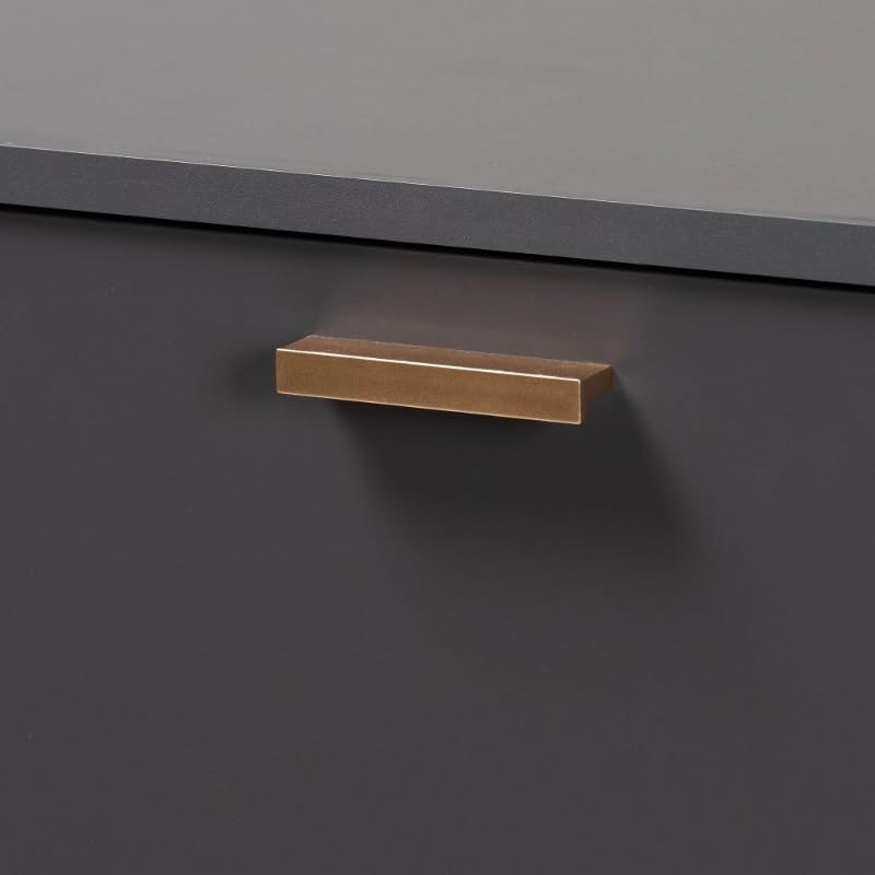 LUKEO Home Hallway Finished Wood 3-Door Shoe Cabinet Home Furniture Storage Cabinet