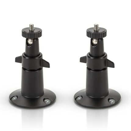Wasserstein Adjustable Indoor/Outdoor Security Metal Wall Mount Compatible w/Arlo Pro/Pro 2/Pro 3/Pro 4/Pro 5/Ultra/Ultra 2, Wyze Cam Outdoor, Wy