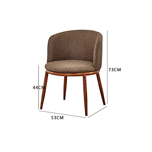 WALNUT Dining Room Chairs Nordic Style Dining Table With Chairs Set Furniture Cotton Linen Solid Wood Hotel Kitchen Restaurant Stool (Color : Blu