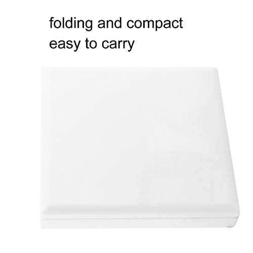 LED Lighted Makeup Mirror, 6 LEDs Handheld Illuminated Compact Mirror Portable Battery Powered Folding Cosmetic Mirror with Light for Women and G