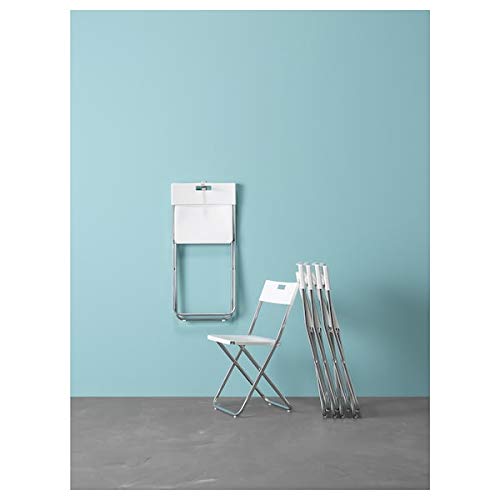 BestOnlineDeals01 GUNDE Folding chair, white, 41x45x78 cm durable and easy to care for. Foldable chairs. Dining chairs. Chairs. Furniture. Enviro