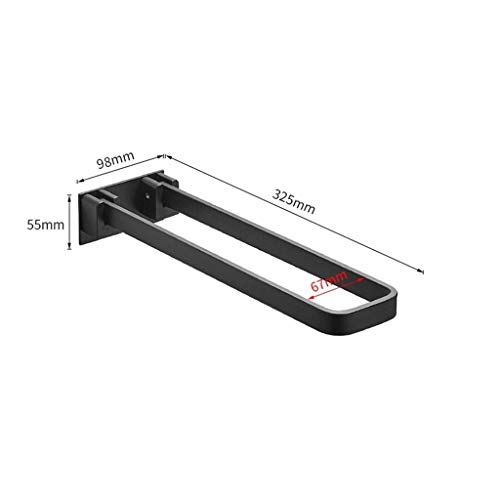 EYHLKM Stainless Steel Bathroom Single Towel Bar Holder Hanging Rack, Brushed Bathroom Towel Bar Rack