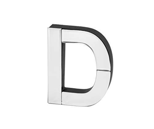 COLLECTIVE HOME - 7-inch Tall Mirrored Glass and Wood Decorative Letter, Home-Bedroom-Office Wall Décor. Perfect Fun Gift to Encourage Girls, You