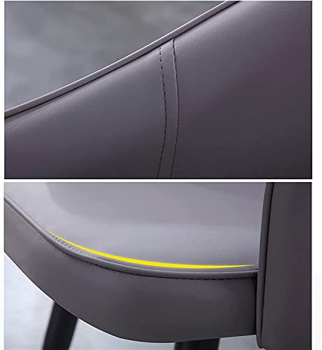 dining chair Office Reception Chairs Business Dining Chairs Set Kitchen Dining Room Chairs Modern PU Leather Hollow Out Back Padded Soft Seat Liv