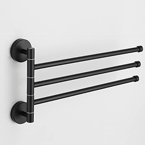 HIGOH Towel Racks,Towel Holder Towel Rail for Bathroom, Household Bathroom Activity Towel Bar, Stainless Steel Rotating Hand Towel Holder, Bathro