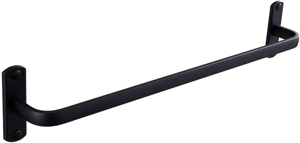 Towel Rail,bathroom towel rack Single Towel Hanging Space Aluminum Black,Polished bathroom towel rack Bathroom,Towel Bar Towel Pendant Tower Hang