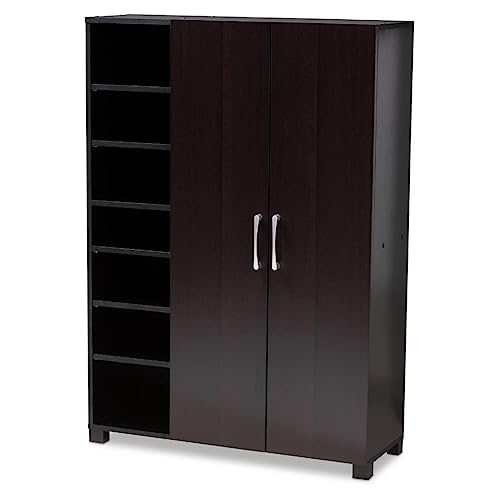 LUKEO Hallway Furniture and Shoes Storage 2 Door Entryway Shoe Storage Cabinet with Shelves
