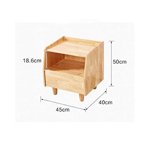 JYDQM Bedside Table Solid Wood Nordic Minimalist Bedroom Bedside Storage Locker Economic Japanese Log Cabinet