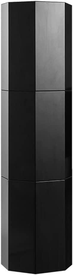 LILIKY Creative Circular Column Cylinder Rotary Shoe Cabinet Multi-function Entrance Hall Narrow Balcony Storage (Color : B, Size : 50 * 13.8in)