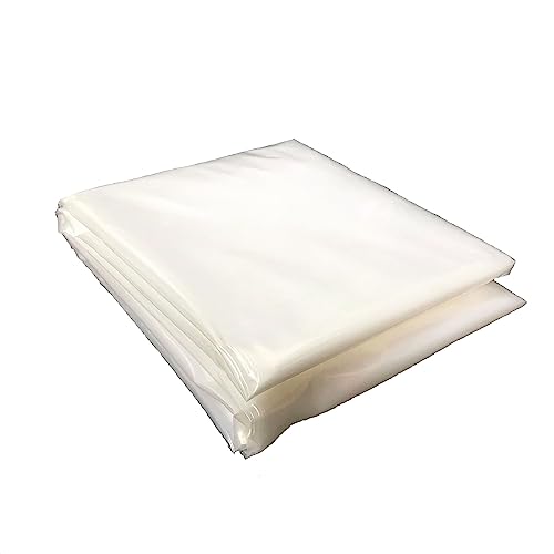 dropee Greenhouse Plastic Sheeting - 2 x 5m Polytunnel Heavy Duty Sheeting 250Mu/1000g, Plastic Sheeting Clear Polytunnel Cover UV Resistant Furn