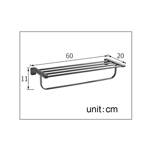 HIGOH Towel Racks,Bathroom Towel Rack Wall Mounted Towel Holder,Towel Rack,Stainless Steel Bathroom Towel Holde,Double Pole Rack,Bathroom Wall To