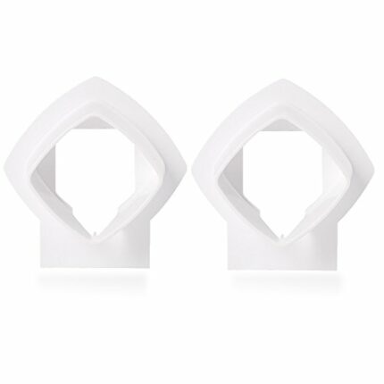 Wall Mount Bracket Stand Holder for Linksys Velop Tri-band Whole Home WiFi Mesh System, White 2 Pack