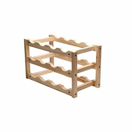 ZYZMH Wood Household Wine Rack Classical Wine Holder Wine Bottle Storage Rack Bar Display Shelf Drinking Holder