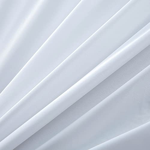 Kingnex Waterproof Split Queen Mattress Protector for Adjustable Bed Contains 2 Cover 30x80 Fitted Sheet Style with Elastic Deep Pocket Mattress