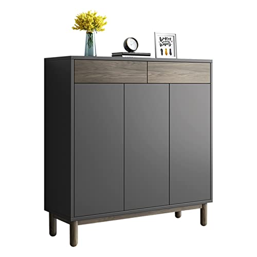 TJLSS Nordic Wooden Simple Shoe Cabinets Thin Design Entrance Vertical Wooden Shoe Home Furniture