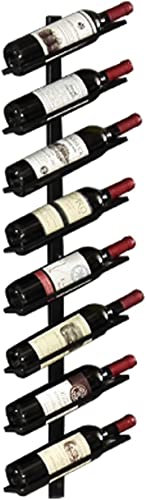 Qunine Wine Rack Wall Mounted - 8 Bottle Modern Wall Mounted Wine Rack Wine Storage Display Shelf Bottle Holder Home & Kitchen Décor(Bronze/Black