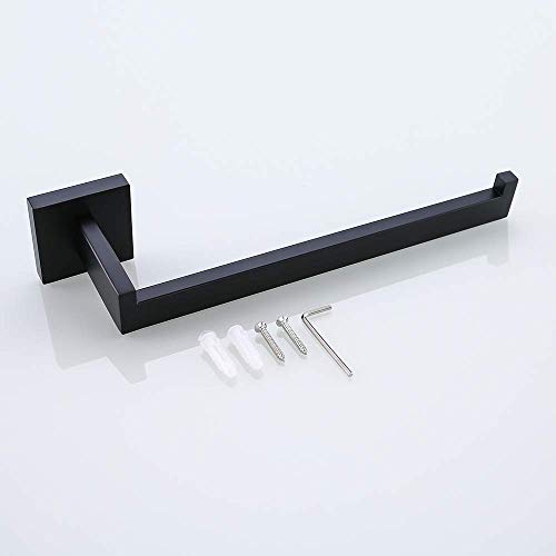 Matte Black Towel Bar Hand Towel Holder Towel Rack Towel Ring Bathroom Hardware Accessories Stainless Steel Wall Mounted